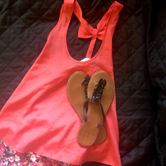 NELLA FANTASIA SALMON BLOUSE W/BOW - Picture 5 of 8